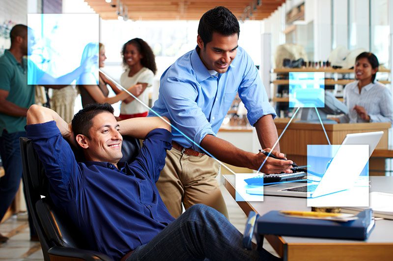 TVI Accounting directly connected to Sales Inventory and CRM (vendors, staff, customers).